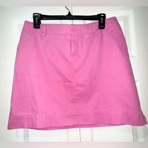 Vintage White Label Lilly Pulitzer Mini Skirt Pink Cotton shorts Size 8. GUC